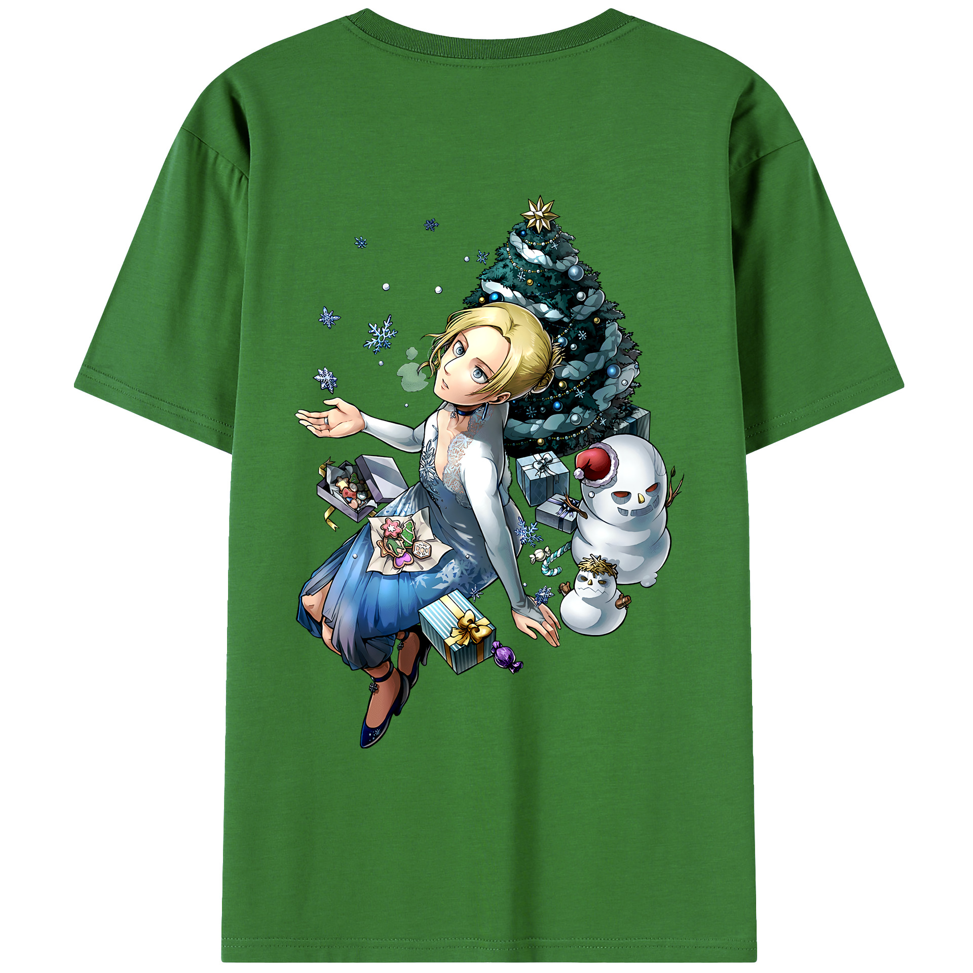 （画像用） 進撃の巨人 アニ・レオンハート Attack on Titan Annie Leonhart レディース半袖Tシャツ(バックプリント)